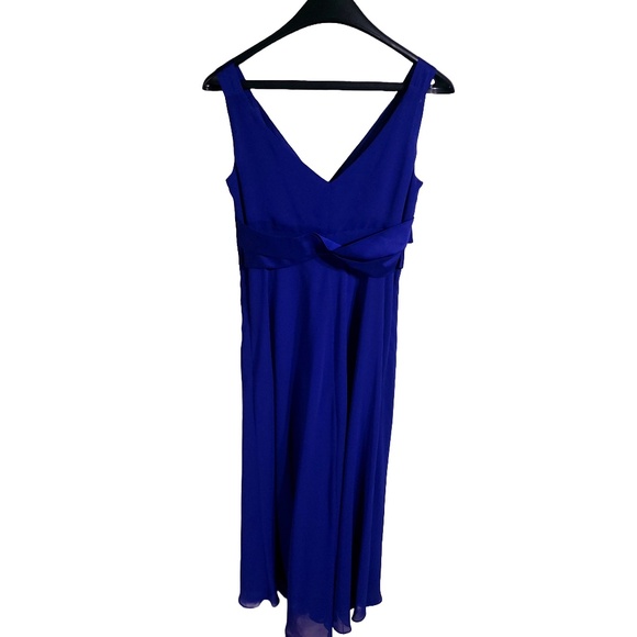 Chaps Royal Blue Sleeveless Maxi Dress - Size 4 - Picture 1 of 4
